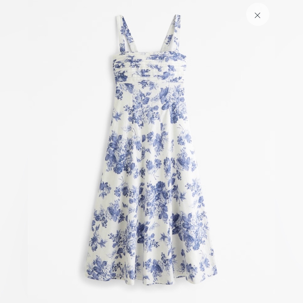 Abercrombie A&F Emerson Fit & Flare Midi Dress